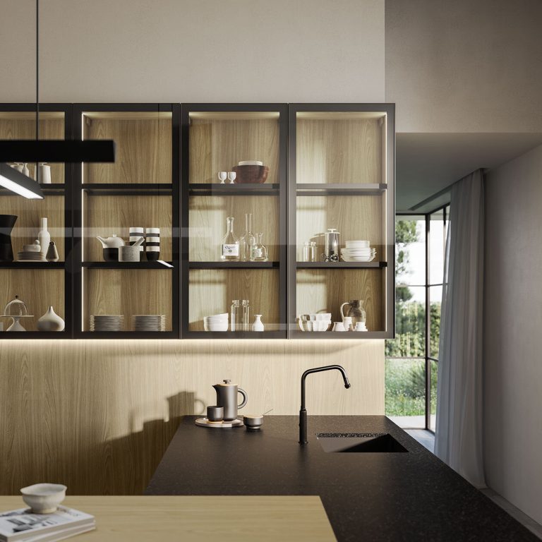 cucina moderna kali vetrine standard