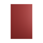 Rosso rubino Opaco Ribbed