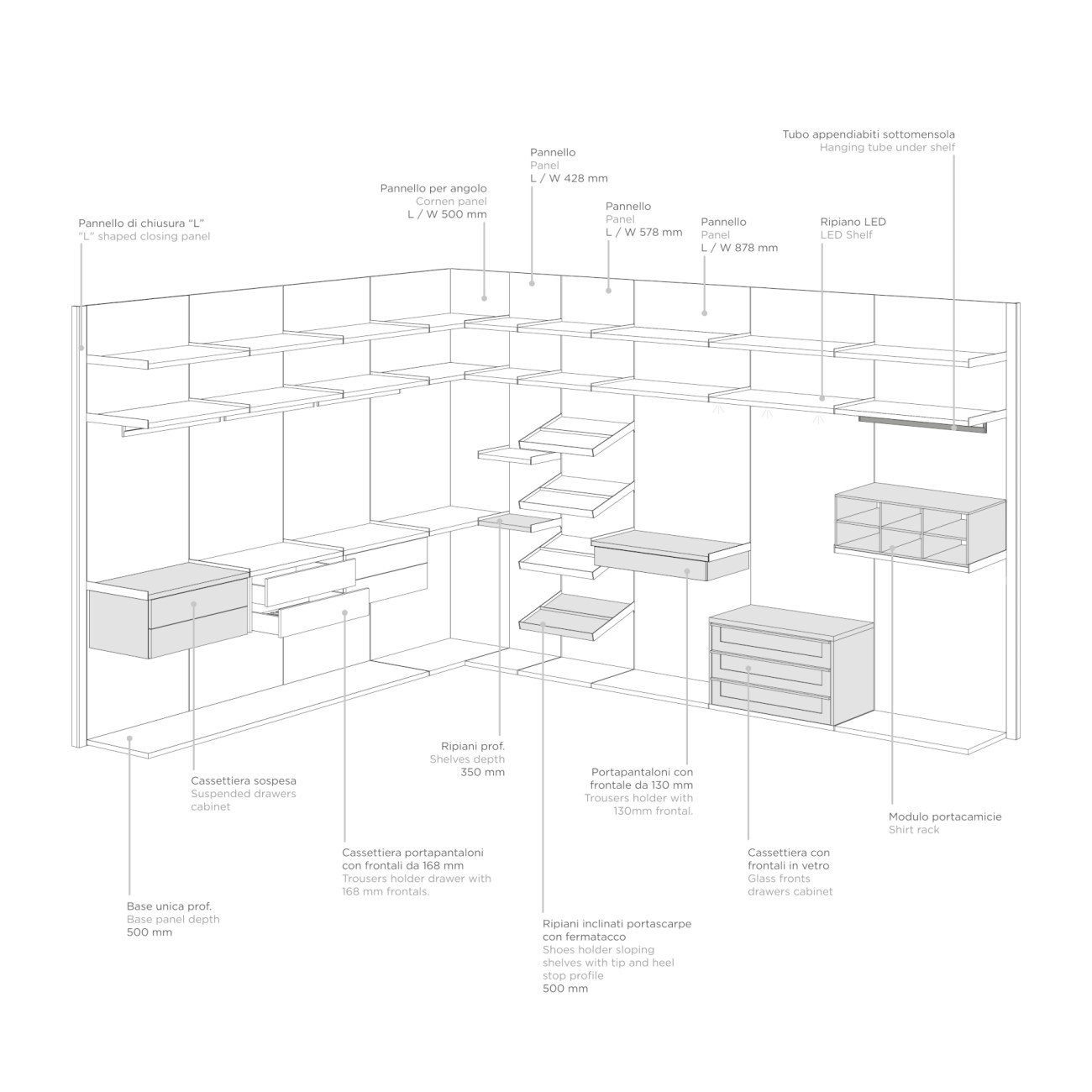 walk in wardrobe gf interiors 3